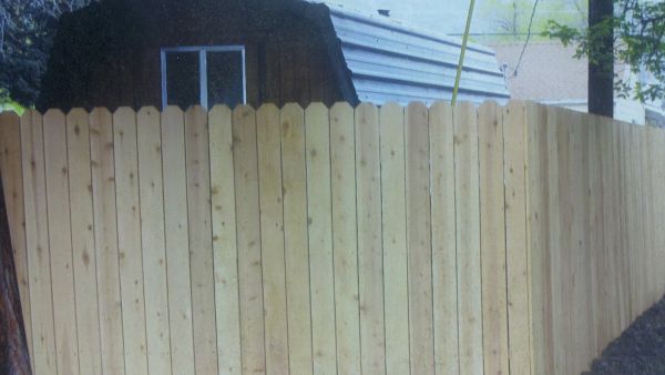solid cedar fence