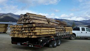 split rail fencing on trailer