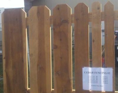 cedar fencing